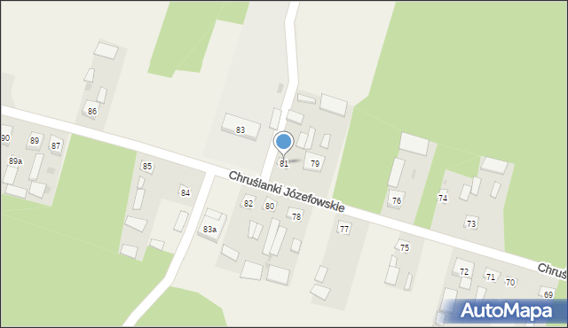 Chruślanki Józefowskie, Chruślanki Józefowskie, 81, mapa Chruślanki Józefowskie