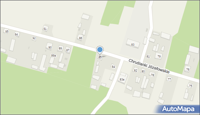 Chruślanki Józefowskie, Chruślanki Józefowskie, 85, mapa Chruślanki Józefowskie
