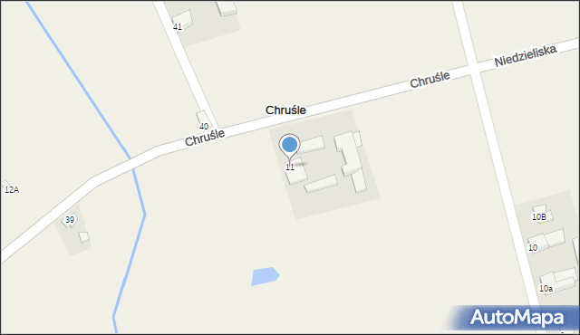 Chruśle, Chruśle, 11, mapa Chruśle