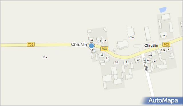 Chruślin, Chruślin, 12a, mapa Chruślin