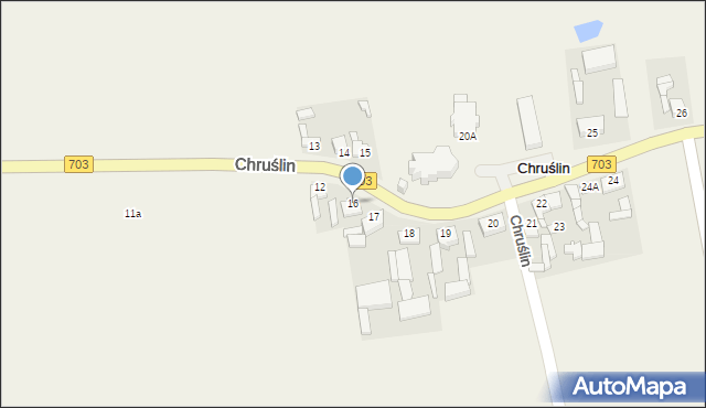 Chruślin, Chruślin, 16, mapa Chruślin