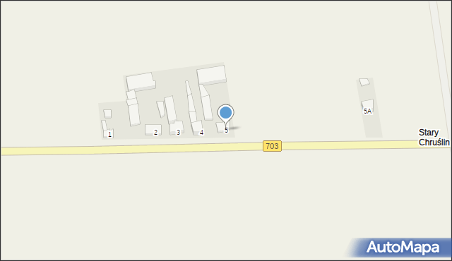 Chruślin, Chruślin, 5, mapa Chruślin