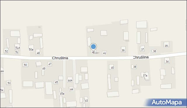 Chruślina, Chruślina, 42a, mapa Chruślina