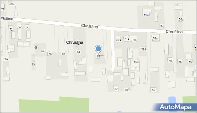 Chruślina, Chruślina, 63, mapa Chruślina