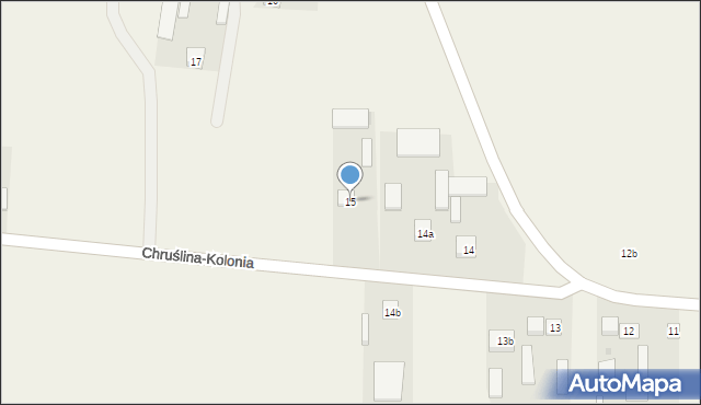 Chruślina-Kolonia, Chruślina-Kolonia, 15, mapa Chruślina-Kolonia