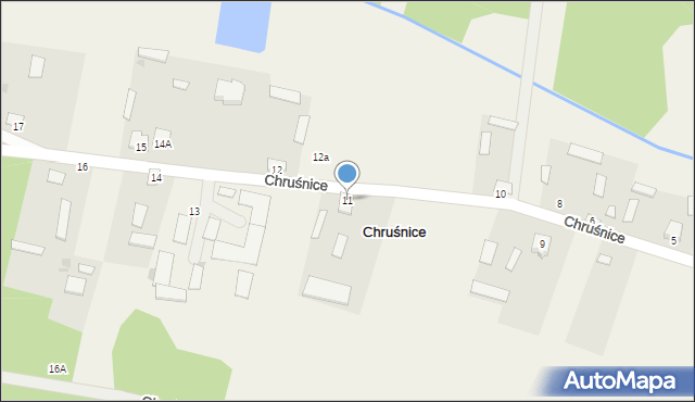 Chruśnice, Chruśnice, 11, mapa Chruśnice