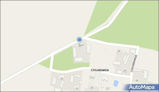 Chrustowice, Chrustowice, 23, mapa Chrustowice