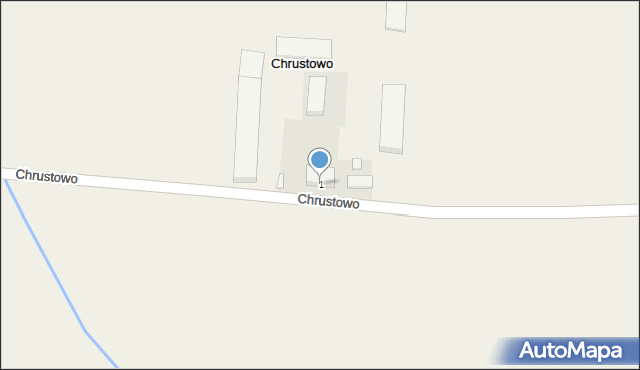 Chrustowo, Chrustowo, 1, mapa Chrustowo