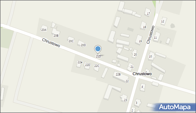 Chrustowo, Chrustowo, 21D, mapa Chrustowo