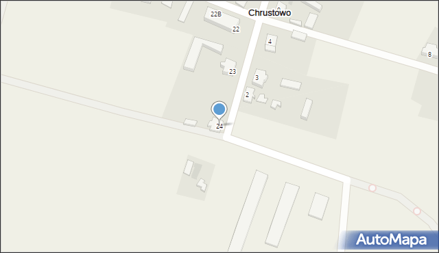 Chrustowo, Chrustowo, 24, mapa Chrustowo