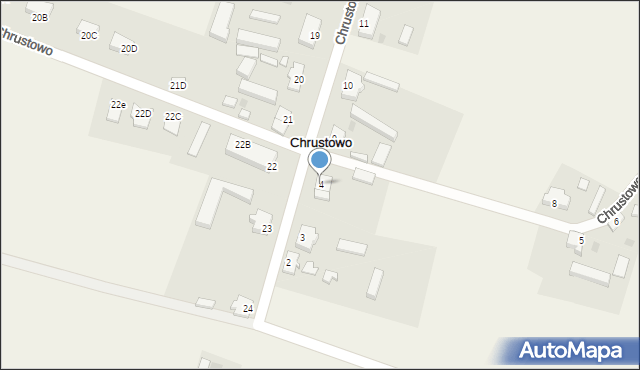 Chrustowo, Chrustowo, 4, mapa Chrustowo