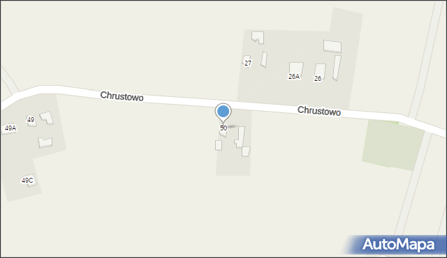 Chrustowo, Chrustowo, 50, mapa Chrustowo