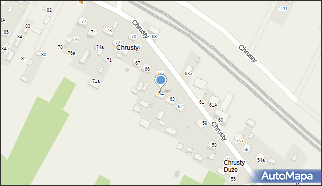 Chrusty, Chrusty, 64, mapa Chrusty