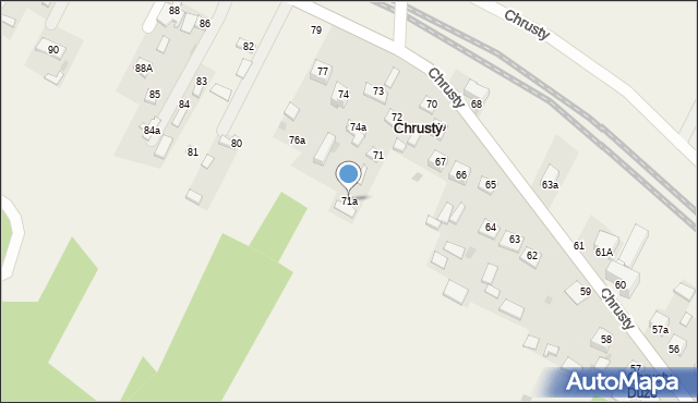 Chrusty, Chrusty, 71a, mapa Chrusty