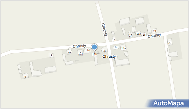 Chrusty, Chrusty, 11b, mapa Chrusty