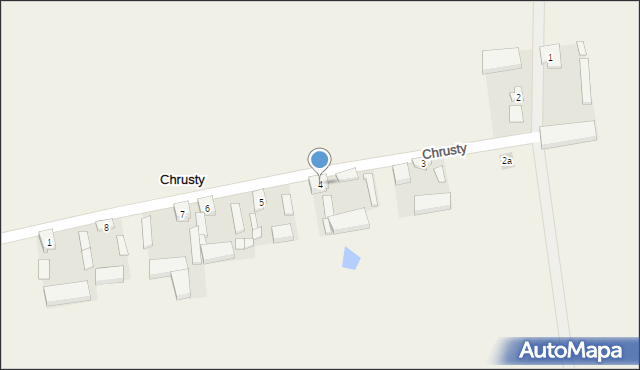 Chrusty, Chrusty, 4, mapa Chrusty