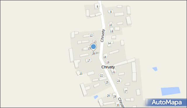 Chrusty, Chrusty, 16, mapa Chrusty