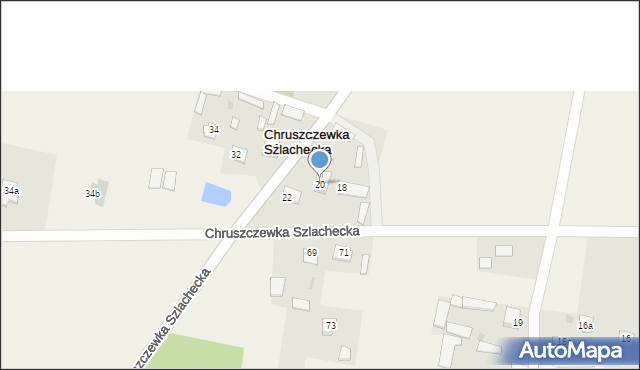 Chruszczewka Szlachecka, Chruszczewka Szlachecka, 20, mapa Chruszczewka Szlachecka