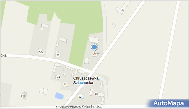 Chruszczewka Szlachecka, Chruszczewka Szlachecka, 28, mapa Chruszczewka Szlachecka