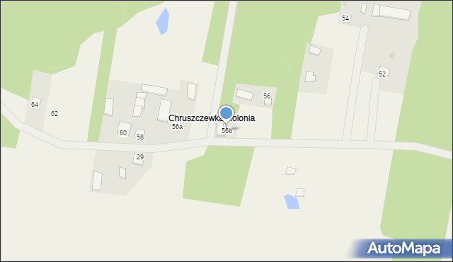 Chruszczewka Szlachecka, Chruszczewka Szlachecka, 56b, mapa Chruszczewka Szlachecka