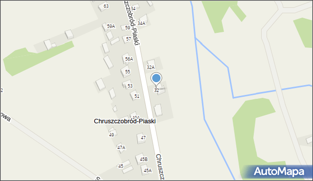 Chruszczobród-Piaski, Chruszczobród-Piaski, 32, mapa Chruszczobród-Piaski