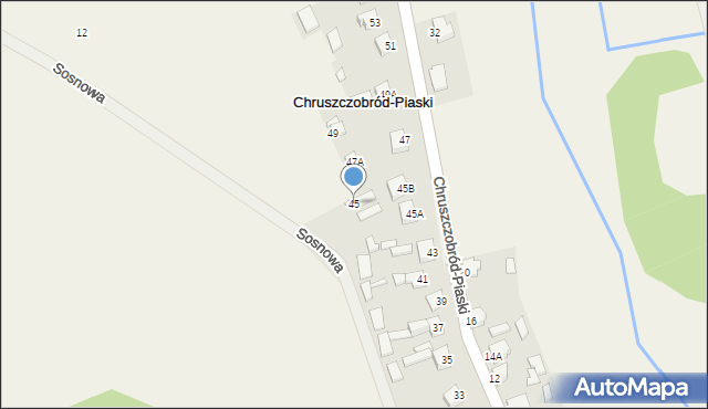 Chruszczobród-Piaski, Chruszczobród-Piaski, 45, mapa Chruszczobród-Piaski