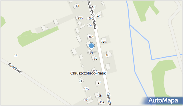 Chruszczobród-Piaski, Chruszczobród-Piaski, 53, mapa Chruszczobród-Piaski