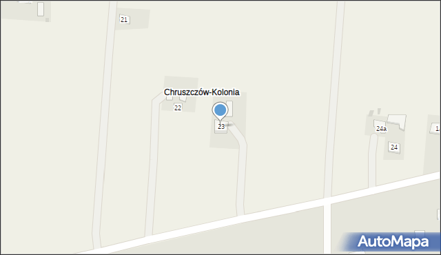 Chruszczów-Kolonia, Chruszczów-Kolonia, 23, mapa Chruszczów-Kolonia