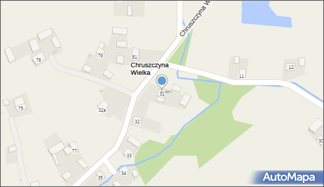 Chruszczyna Wielka, Chruszczyna Wielka, 31, mapa Chruszczyna Wielka