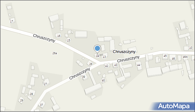 Chruszczyny, Chruszczyny, 14, mapa Chruszczyny