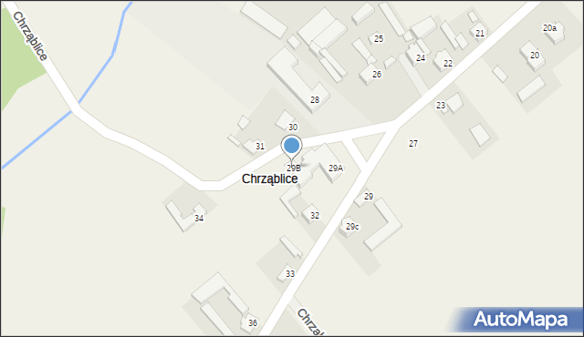 Chrząblice, Chrząblice, 29B, mapa Chrząblice