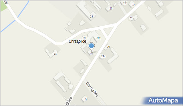 Chrząblice, Chrząblice, 32, mapa Chrząblice