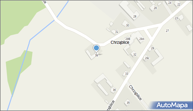 Chrząblice, Chrząblice, 34, mapa Chrząblice