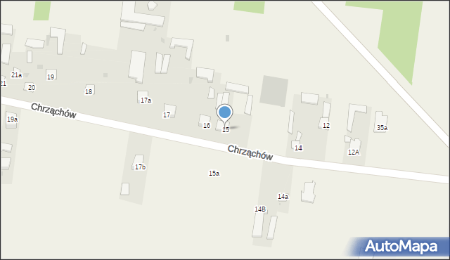 Chrząchów, Chrząchów, 15, mapa Chrząchów