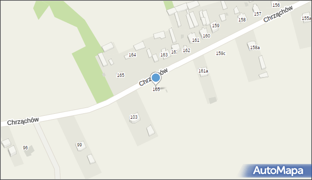 Chrząchów, Chrząchów, 165, mapa Chrząchów