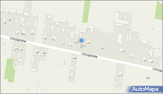 Chrząchów, Chrząchów, 20, mapa Chrząchów