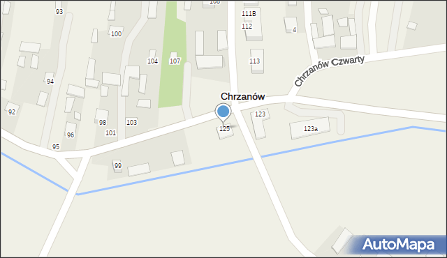 Chrzanów, Chrzanów Pierwszy, 125, mapa Chrzanów