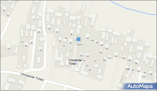 Chrzanów, Chrzanów Trzeci, 37, mapa Chrzanów