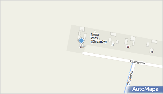 Chrzanów, Chrzanów, 43A, mapa Chrzanów