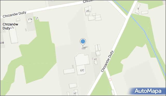 Chrzanów Duży, Chrzanów Duży, 12D, mapa Chrzanów Duży