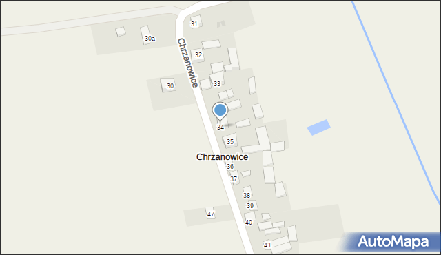 Chrzanowice, Chrzanowice, 34, mapa Chrzanowice