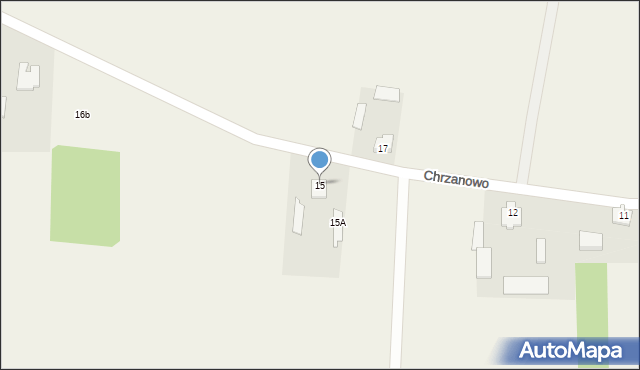 Chrzanowo, Chrzanowo, 15, mapa Chrzanowo