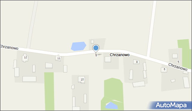 Chrzanowo, Chrzanowo, 9, mapa Chrzanowo
