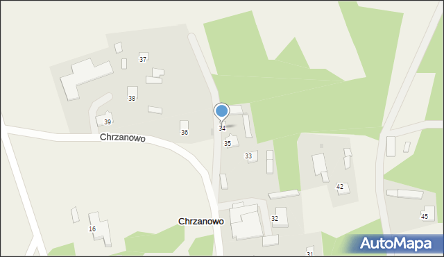 Chrzanowo, Chrzanowo, 34, mapa Chrzanowo