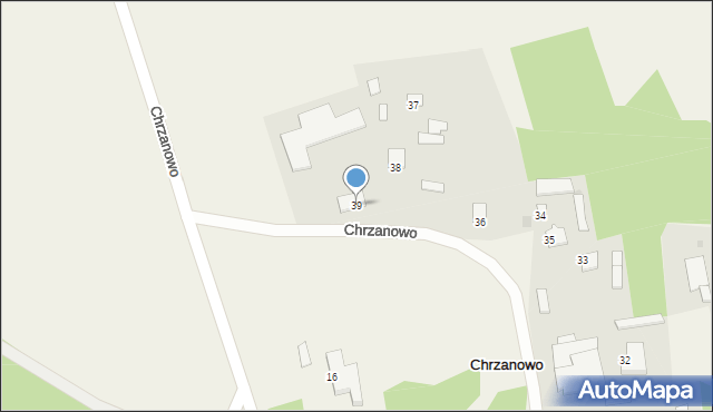 Chrzanowo, Chrzanowo, 39, mapa Chrzanowo