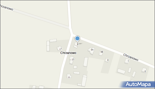 Chrzanowo, Chrzanowo, 9, mapa Chrzanowo