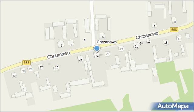 Chrzanowo, Chrzanowo, 24, mapa Chrzanowo