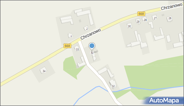 Chrzanowo, Chrzanowo, 31, mapa Chrzanowo