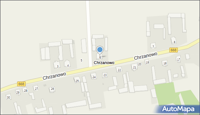 Chrzanowo, Chrzanowo, 6, mapa Chrzanowo