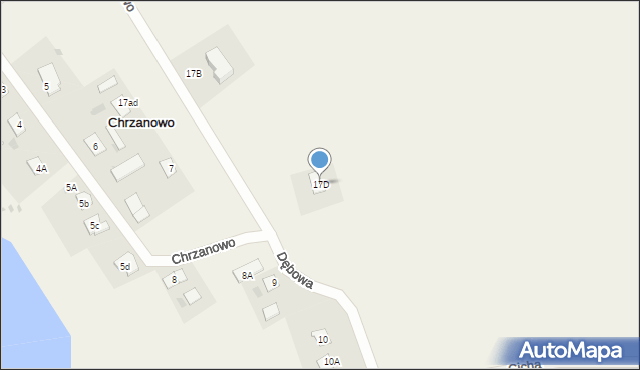 Chrzanowo, Chrzanowo, 17D, mapa Chrzanowo
